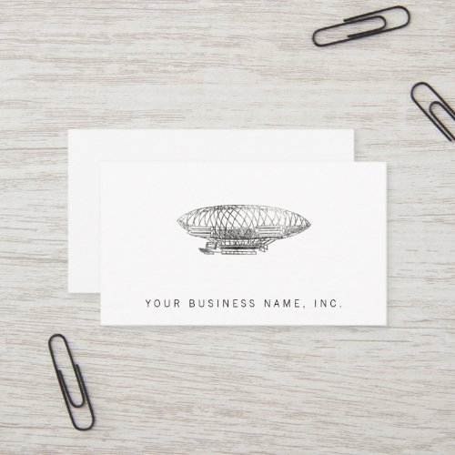 airship (letterpress style) business cards