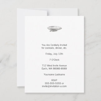 Airship (Letterpress Style) Invitation