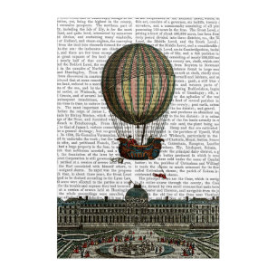 Airship Over City Acrylic Print