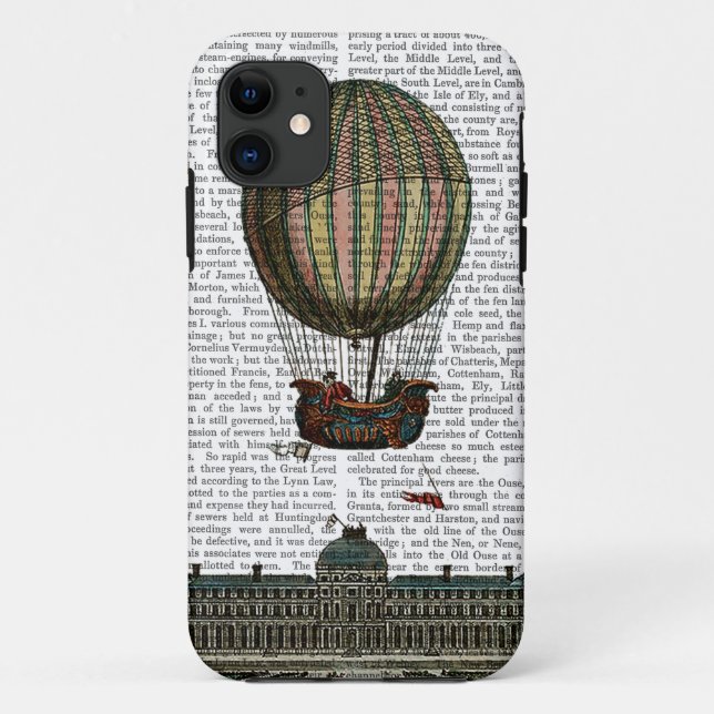 Airship Over City Case-Mate iPhone Case (Back)