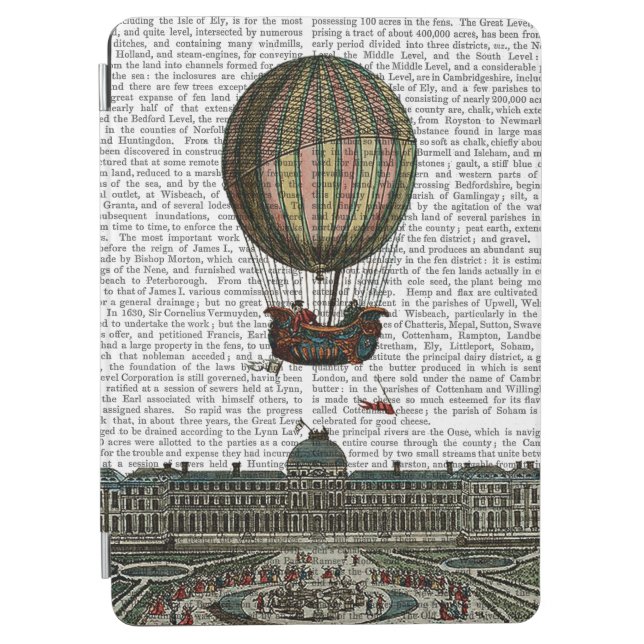 Airship Over City iPad Air Cover (Front)