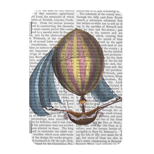 AirShip with Blue Sails iPad Mini Cover (Front)