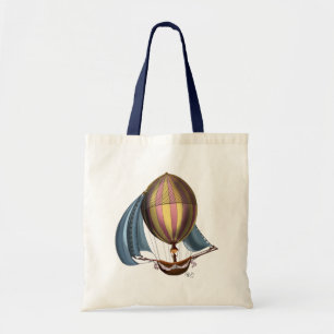 AirShip with Blue Sails Tote Bag