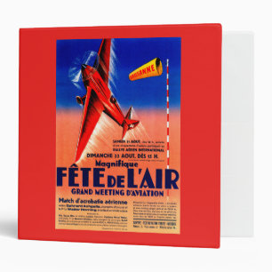 Airshow Featuring Haryse Hilsz Promotional Poste 3 Ring Binder