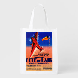 Airshow Featuring Haryse Hilsz Promotional Poste Grocery Bag