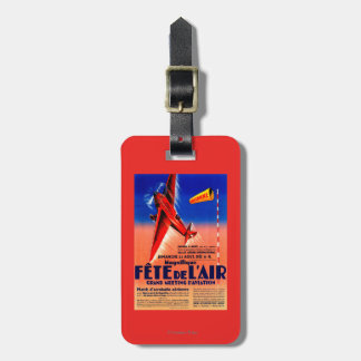 Airshow Featuring Haryse Hilsz Promotional Poste Luggage Tag