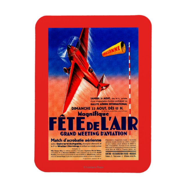 Airshow Featuring Haryse Hilsz Promotional Poste Magnet (Vertical)