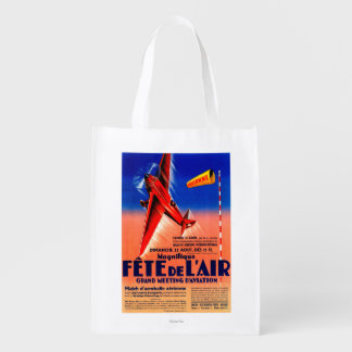 Airshow Featuring Haryse Hilsz Promotional Poste Reusable Grocery Bag
