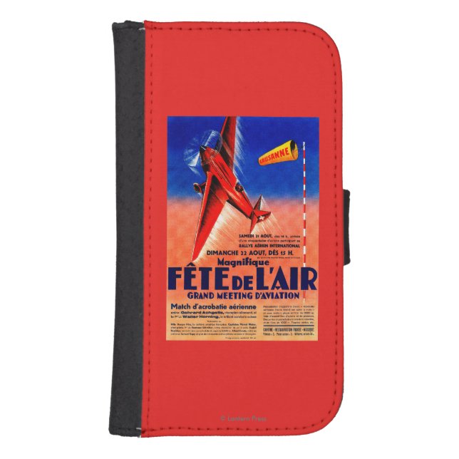 Airshow Featuring Haryse Hilsz Promotional Poste Samsung Galaxy Wallet Case (Front)