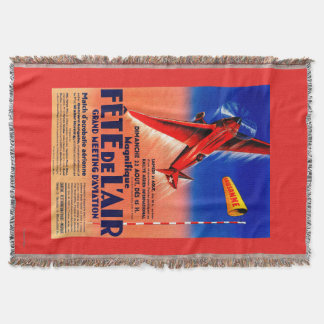 Airshow Featuring Haryse Hilsz Promotional Poste Throw Blanket