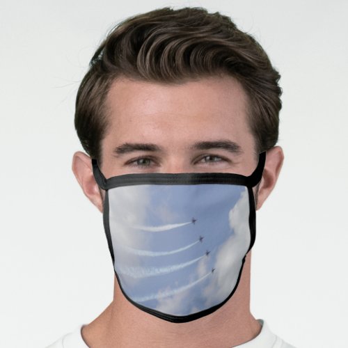 Airshow Military Jet Formation Face Mask