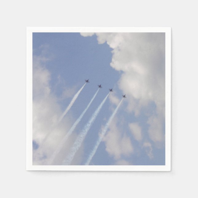 Airshow Military Jet Formation Napkins (Front)