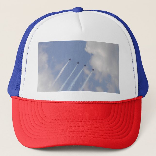 Airshow Military Jet Formation Trucker Hat (Front)
