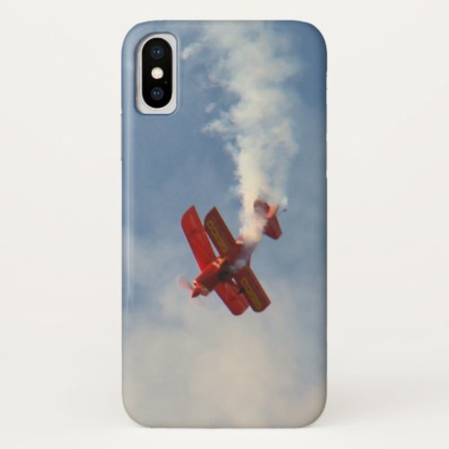 Airshow Stunt Biplane iPhone X Case