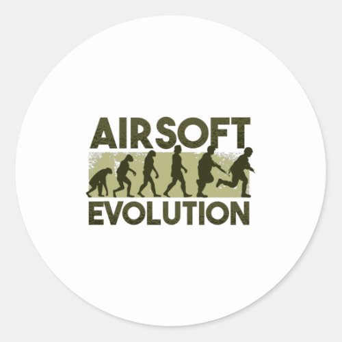 Airsoft evolution classic round sticker