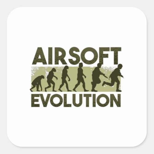 Airsoft evolution square sticker