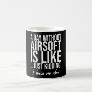 Airsoft funny sports gift idea coffee mug