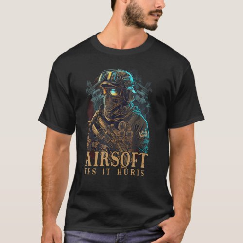 Airsoft Paintball Combat Sport Graphic Teesfor Men T_Shirt