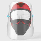 Airsoft Paintball Helmet Face Shield (Front)