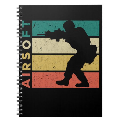 Airsoft Retro Paintball Airsoft Player Notebook
