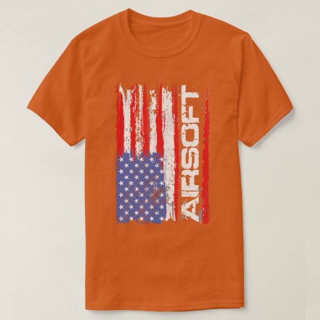 Airsoft USA Flag T-Shirt (Design Front)