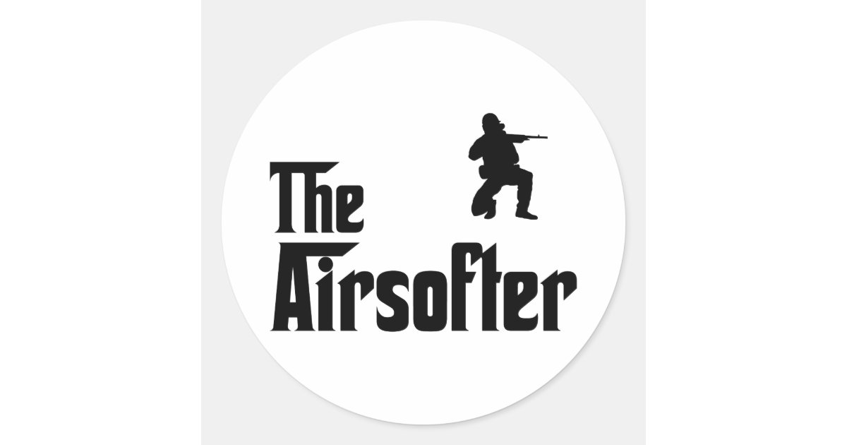 Airsofting Classic Round Sticker | Zazzle