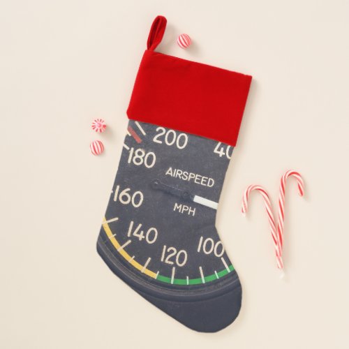 Airspeed Gauge Christmas Stocking