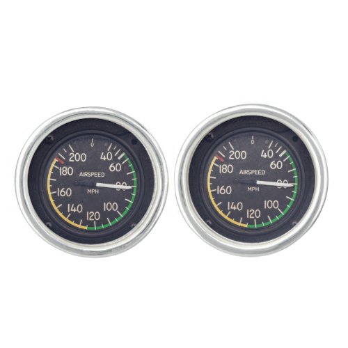 Airspeed Gauge Cufflinks