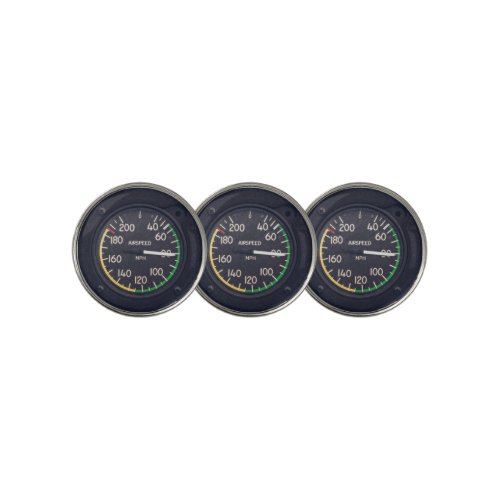 Airspeed Gauge Golf Ball Marker