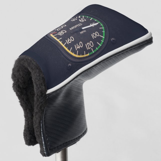 Airspeed Gauge Golf Head Cover (3/4 Front)