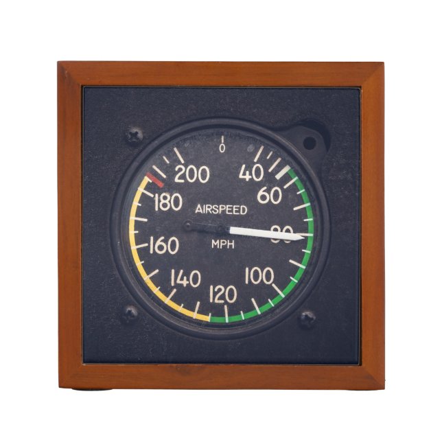 Airspeed Gauge Pencil/Pen Holder (Front)