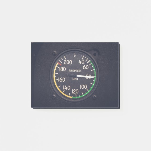 Airspeed Gauge Post-it Notes (Front)