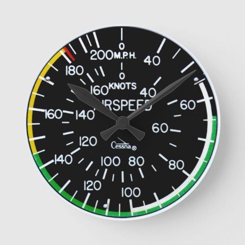 Airspeed Indicator Clock Flight