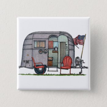 Airstream Button by art1st at Zazzle