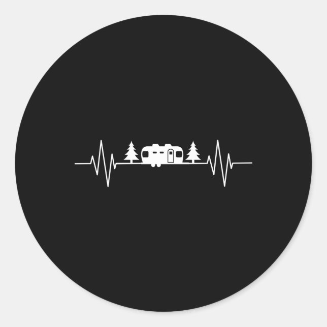 Airstream Hebeat Airstream Camper Airstream Classic Round Sticker (Front)
