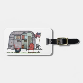 Airstream Luggage Tag by art1st at Zazzle