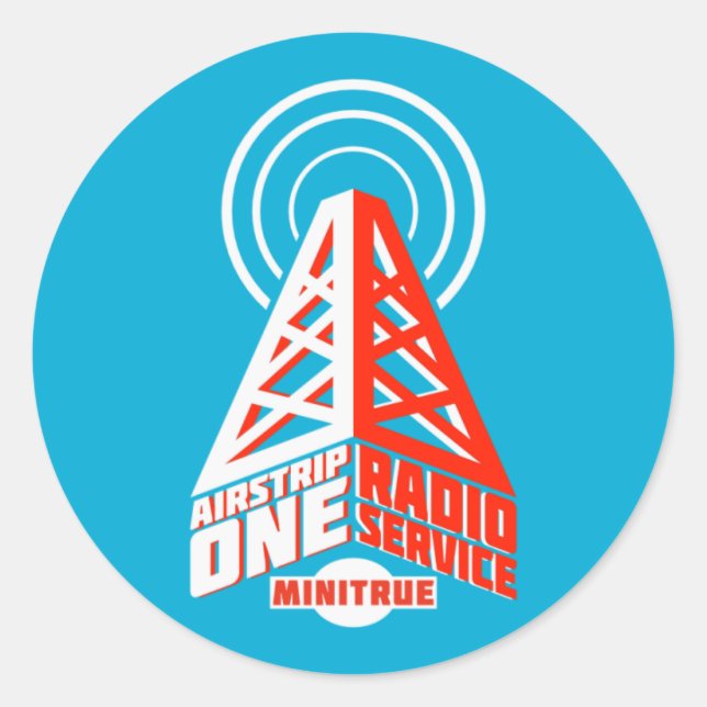 Airstrip One Radio Service Stickers (Front)