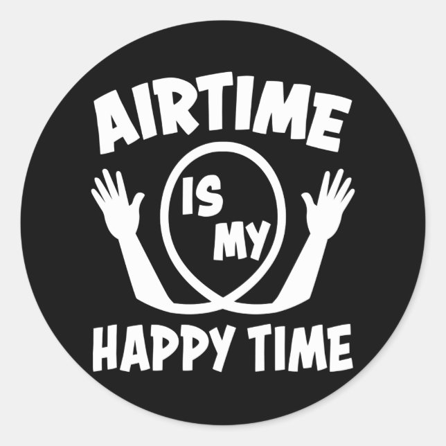 Airtime Roller Coaster Amusement Park Themepark Classic Round Sticker (Front)