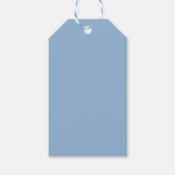 Airy Blue Soft Light Baby Boy Solid Color Gift Tags by color_words at Zazzle