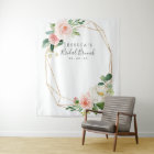 Airy Blush Bridal Shower Backdrop Photo Booth