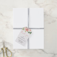 Airy Blush Bridal Shower Favor Tag