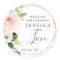Airy Blush Shower Favor Sticker