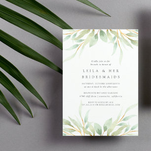 Airy Botanical Bridesmaids Brunch Invitation