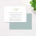 Customize Wedding Hotel Accommodation Insert Card | Zazzle.com