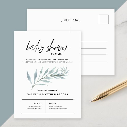 Airy Branch Baby Shower by Mail Invitation