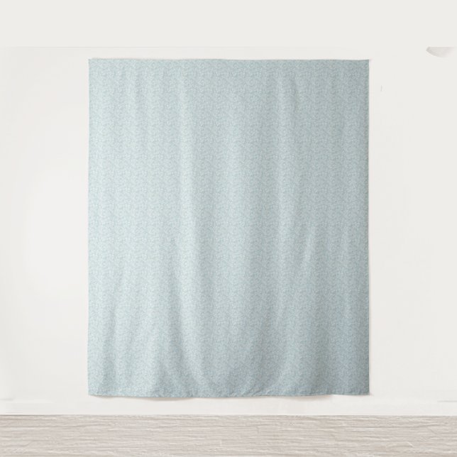 Airy Chamomile & Sky Blue Wildflower Meadow Tapestry (Front)