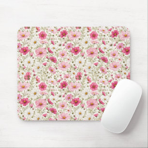Airy Cosmos Flower Stems Mouse Pad