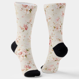 Airy Floating Delicate Blossom Rain Socks