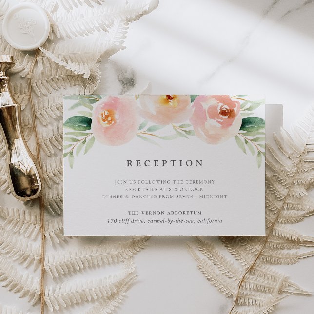 Airy Floral Reception Card (Creator Uploaded)