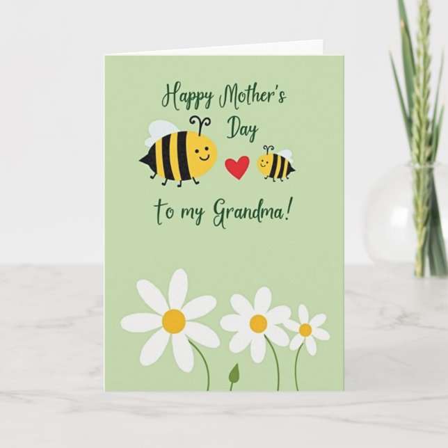 Airy Grandma Mothers Day Card (Front)